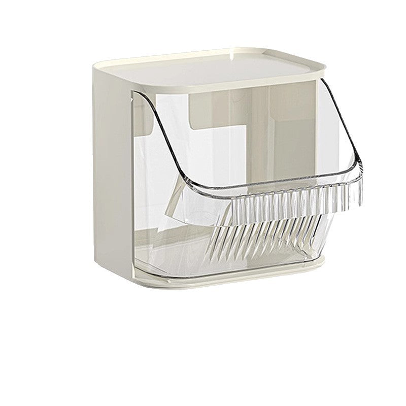 Bathroom toilet wash basin storage rack waste cotton soft face wash storage box bathroom wall hanging punching