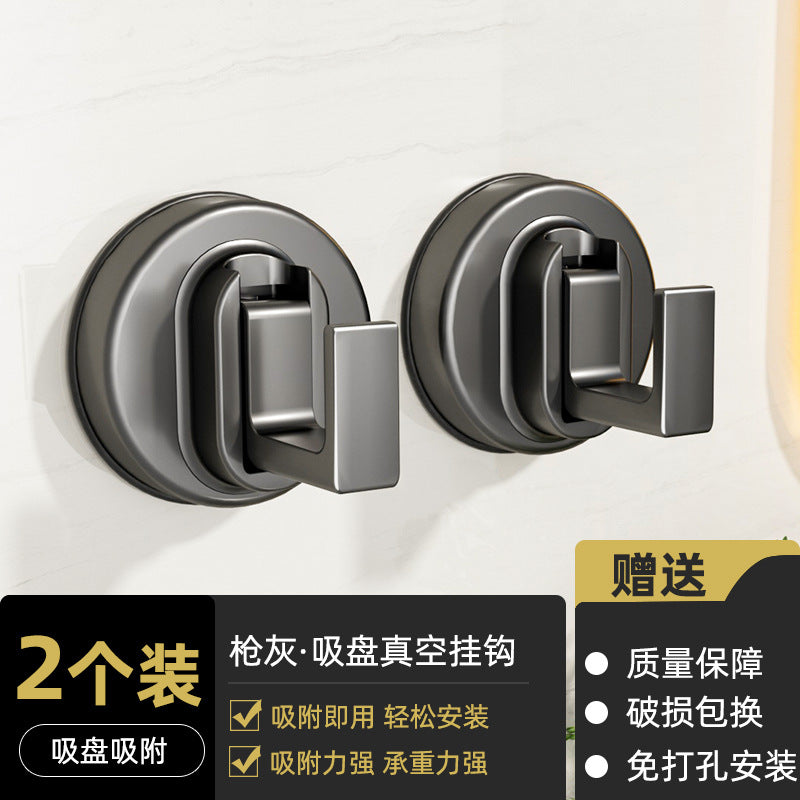 Suction cup clothes hook wall hanging wall vacuum punch-free wall bathroom kitchen door back traceless hook towel hook