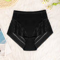 Multi-color combination cross-border exclusive high waist underwear women's breathable invisible plaid transparent sexy mesh women's briefs