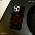 Glue glitter powder suitable for iphone17promax translucent leopard print mobile phone case apple 16 large hole protective cover cross-border