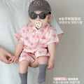 Summer clothes for baby boys, new arrival baby full moon super cute khaki outwear short-sleeved summer thin khaki