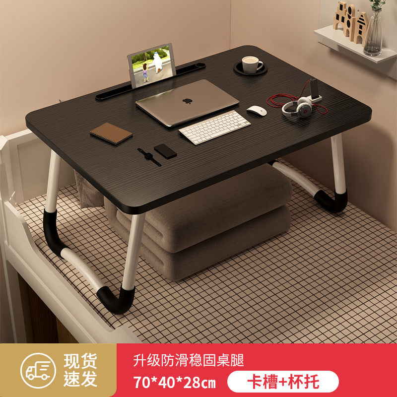 Foldable bedside table laptop desk - perfect for students, dorms, and home use