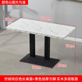 Commercial fast food table and chair set combination - restaurant, diner, snack bar, bbq, catering table, bubble tea shop rectangular table