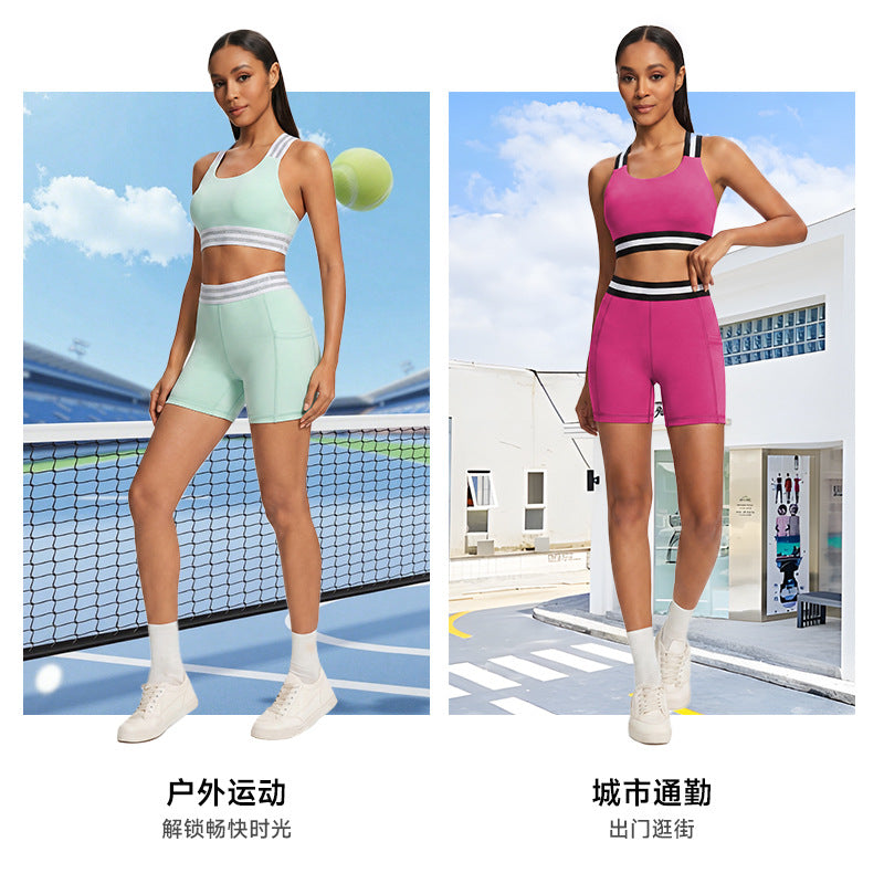 New spring/summer kids' yoga outfit - matching mother & daughter set - quick-dry sports tank top - barely-there feel - family activewear - cross-border exclusive