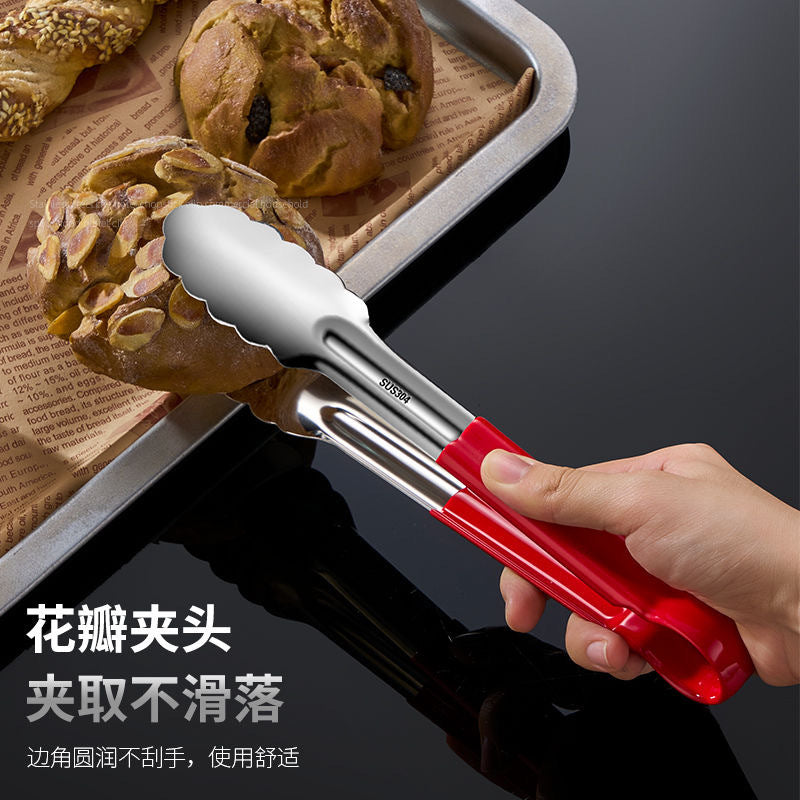 304 stainless steel kitchen food clip thickened barbecue fish clip steak clip restaurant commercial bread clip