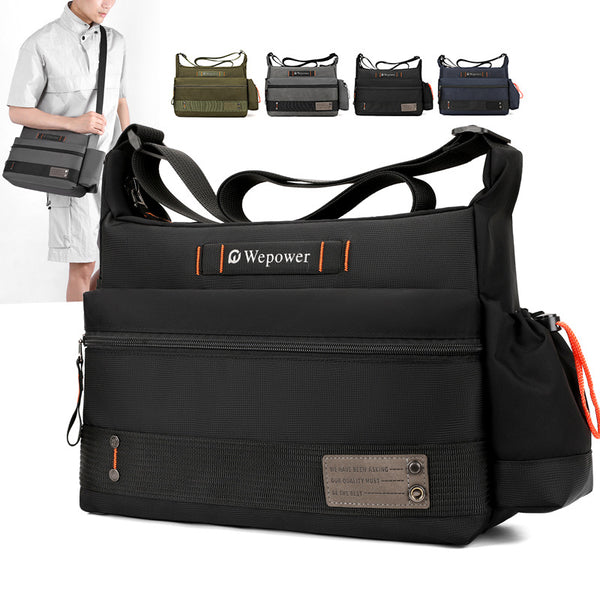 WEPOWER new men's trendy messenger bag casual trendy versatile men's bag outdoor travel shoulder messenger bag