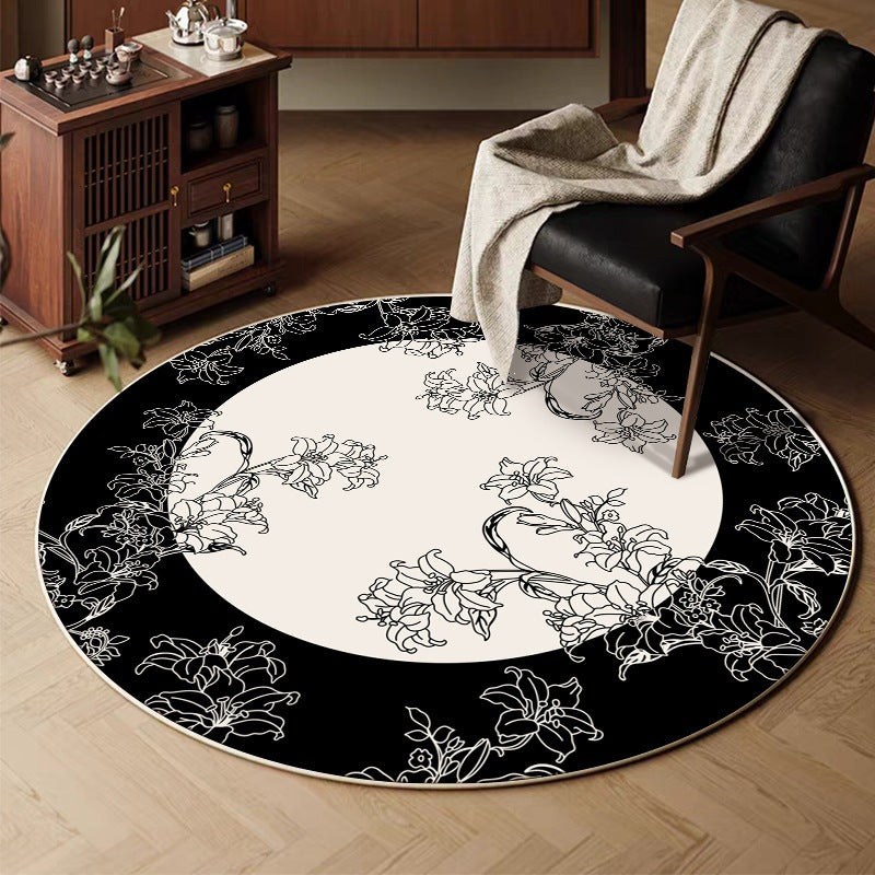 retro round for home living room sofa coffee table carpet imitation cashmere hanging basket foot mat persian bedroom bedside blanket