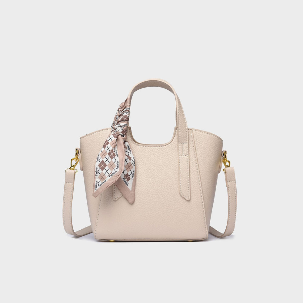 2026 spring new women's silk scarf bag - versatile fashion shoulder & crossbody bag - minimalist solid color work & commute tote bag