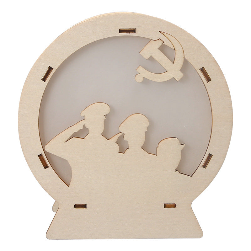 Voice-activated night light intelligent induction street light technology small production student puzzle maker handmade materials scientific experiment new