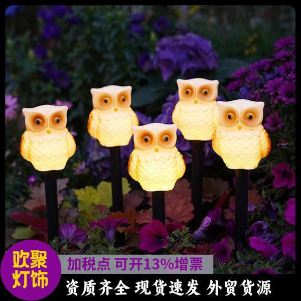 Solar Owl Simulation Bird Garden Light Decorative Light Garden Park Hotel Atmospheric Light Lawn Light Outdoor Light