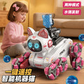 new product eight-wheel stunt robot cat gesture sensor smart kids toy remote control mechanical cat boy gift