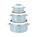 Factory direct cross-border hot selling stainless steel insulated lunch box, insulated pot, fresh-keeping pot, commercial kitchen tableware three-piece set