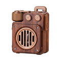 Retro radio bluetooth speaker subwoofer - high volume, card & usb playback, 3d surround sound, high-fidelity retro mini speaker