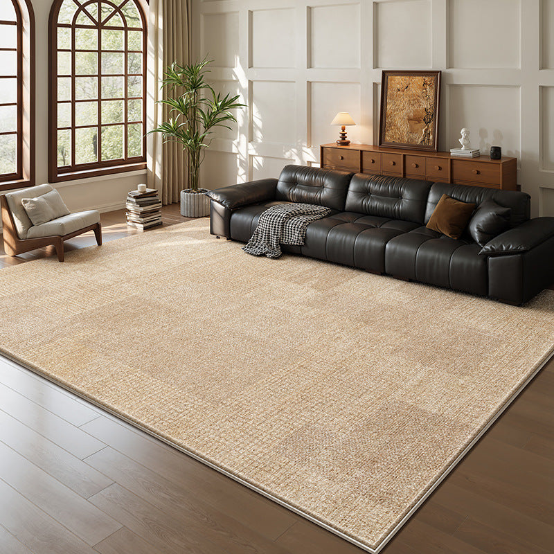 Vintage-inspired area rug for living room, new thickened retro irregular shaped bedroom sofa mat, waterproof, washable, and wipeable