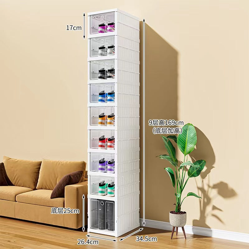 Installation-free integrated shoe cabinet Internet celebrity shoe box Shoe storage Foldable shoe storage cabinet Trunk shoe box