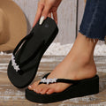 Amazon's 2025 summer best selling slippers women's fashion outwear easiest for match flip flops beach five-pointed star thick sole flip flops