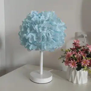 Bedroom bedside lamp champagne folding fabric princess table lamp american standard ins girl romantic wedding celebration lighting table lamp