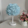 Bedroom bedside lamp champagne folding fabric princess table lamp american standard ins girl romantic wedding celebration lighting table lamp