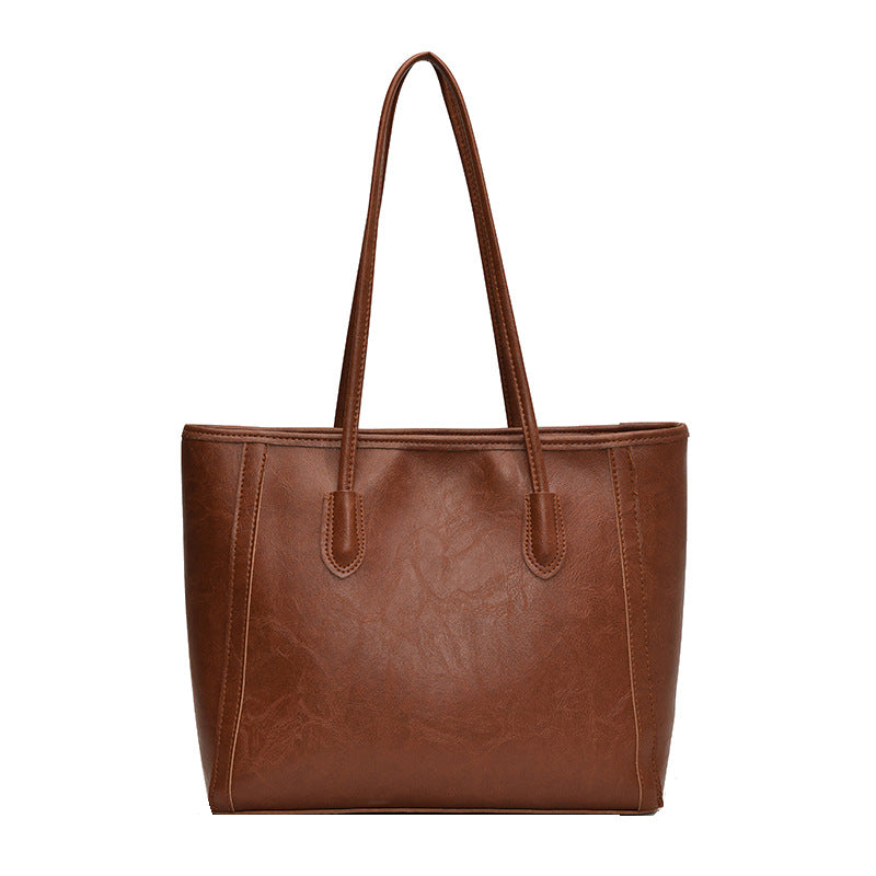 2025 new autumn/winter casual versatile shoulder bag - vintage large capacity commuter tote - women's high-end underarm bag