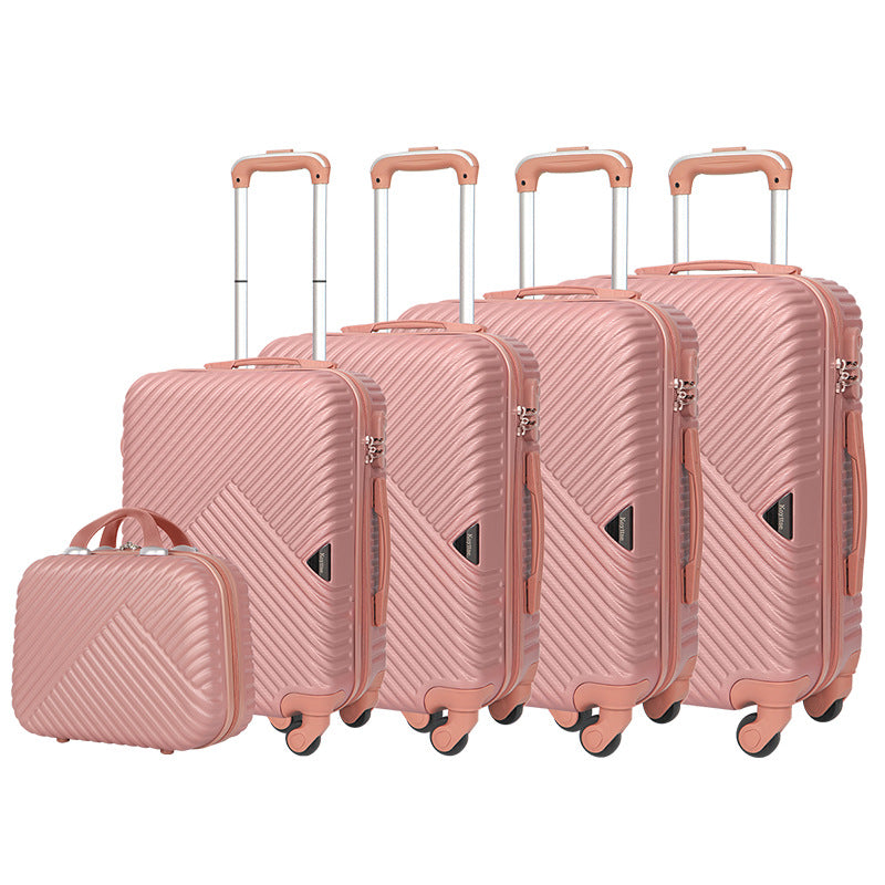 Cross-border multi-piece boarding suitcase gift travel password box waterproof universal wheel trolley case expandable