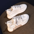 Breathable white shoes 2026 new summer mesh sneakers casual women's shoes non-slip height increasing thick sole athletic shoes skate shoes