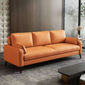 Scandinaviancasual no-wash technical cloth sofa small apartment rental apartment living room simple sofa straight row cat claw leather