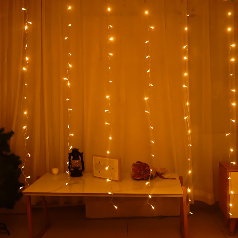 Factory direct sales led curtain light string flashing curtain light  hot-selling Christmas light decoration 3 * 3 meters 220v110v