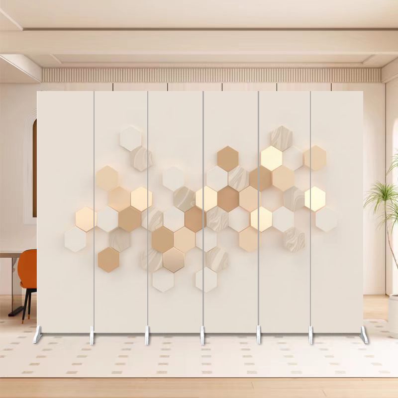 Screen partition cream style beauty salon small apartment persimmon persimmon bedroom office hotel live broadcast mobile folding