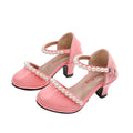 Vancahao girls' leather shoes  new children's hostess leather shoes girls' performance catwalk princess shoes