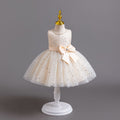 Wholesale newborn baby girl sequin butterfly wedding gown evening dress performance princess dress baby dress