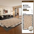 Removable and washable carpet living room frenchretro double layer machine washable sound insulation mat medieval style easy-care bedroom bedside blanket