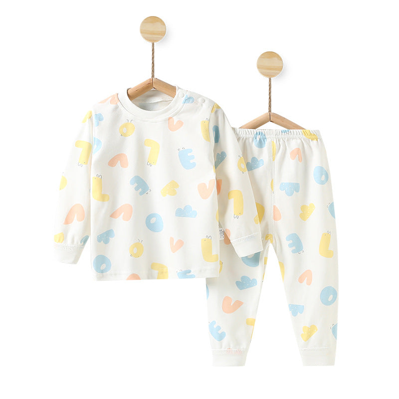 Baby autumn clothessuitbabyintimatespure cottonnewbornkids home clothes 0-3 years old boys and girls spring & fallsuit