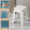 Plastic stool storage for homethickened living room dining stool adult strong non-slip square stool casual durable modern bench
