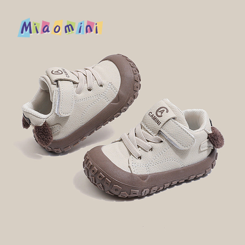 Spring autumnew arrivalkorean edition baby casualplaid toddler shoes baby anti-kick soft bottom shoes 1-3 years old