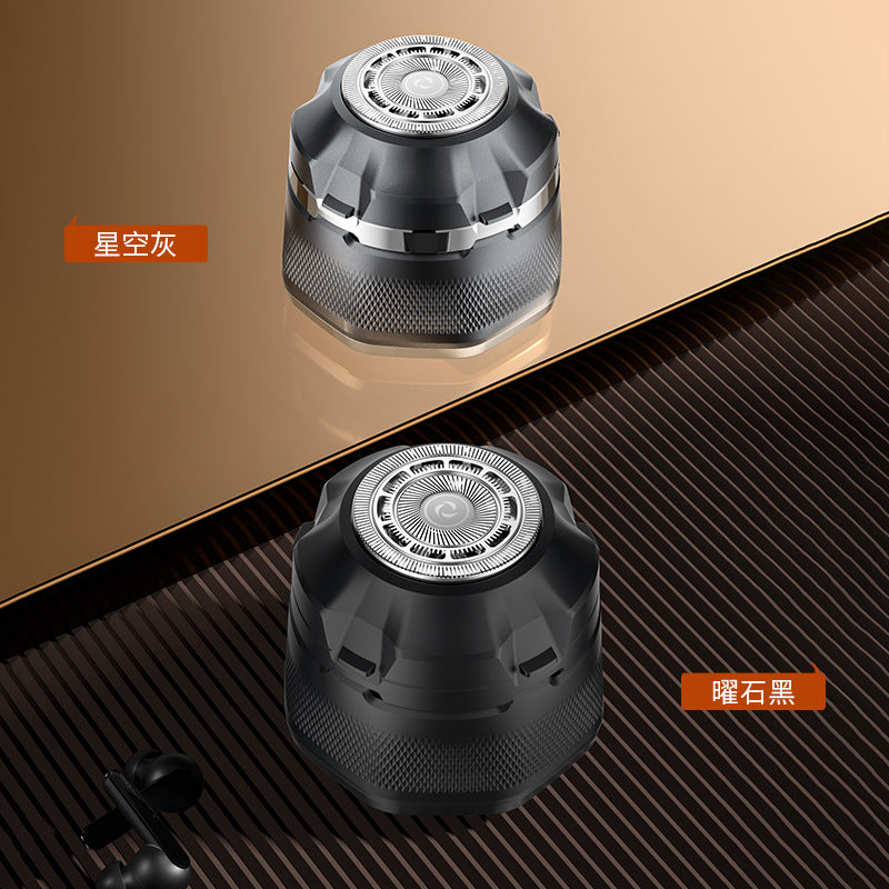 Bald head shaver - 2-in-1, fully washable, single blade, digital display, self-shaving razor with type-c charging