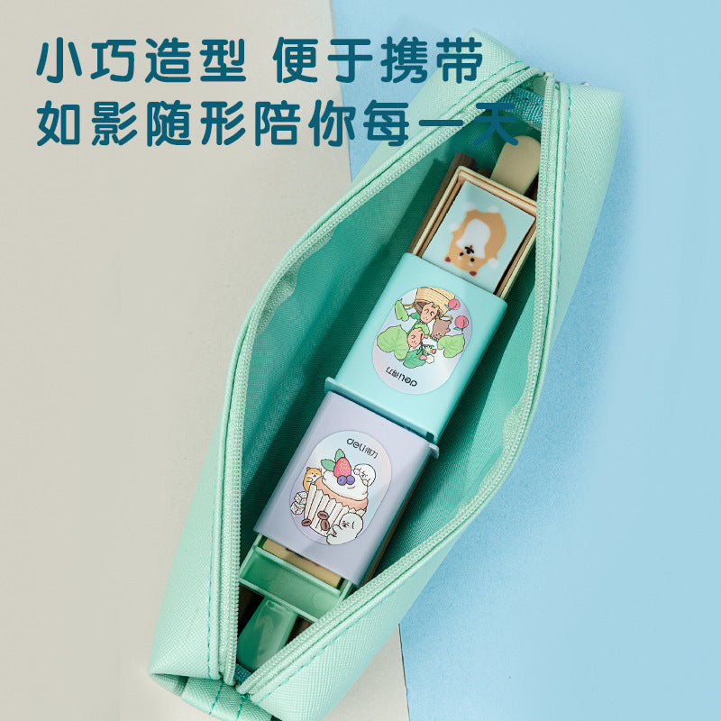 Deli 71113 fun magic box eraser art children's creative cartoon blind box toy cute eraser batch