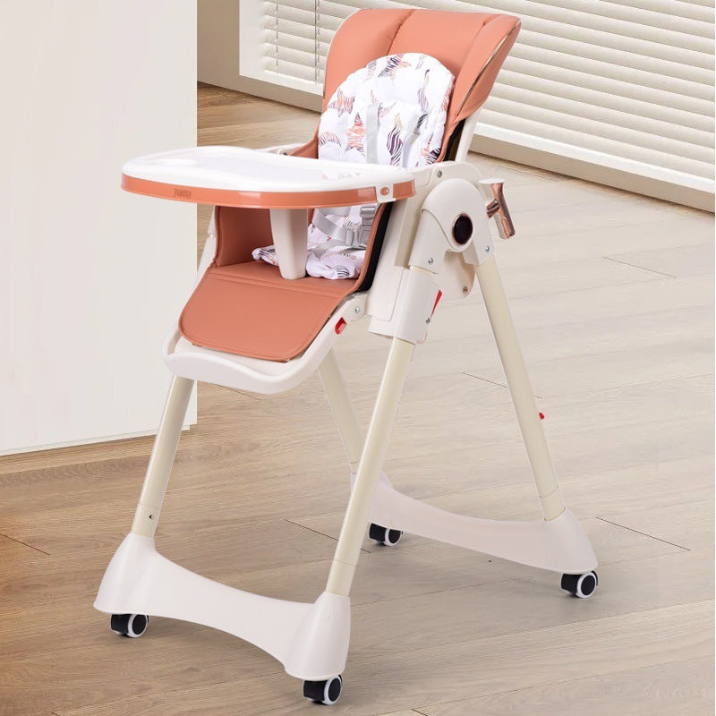 Baby dining chair foldable, reclining, rocking, portable baby eating seat, home baby meal rocking chair