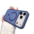 New premium corrugated texture 2-in-1 case for apple 17 pro max, iphone 16 matte magnetic case