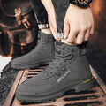 Men's safety shoes 2025 new waterproof non-slip work shoes for men, spring athletic high-top martin boots