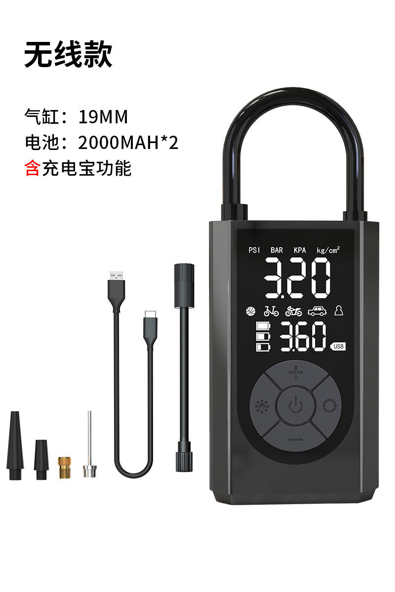 Portable Mini Self-owned Electric Tire Pump Air Pump Handheld Car Charging Dual-purpose Car Air Pump