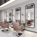 Hairdressing mirror, hair salon special, hair salon mirror, popular led single-sided luminous wall-mounted smart mirror