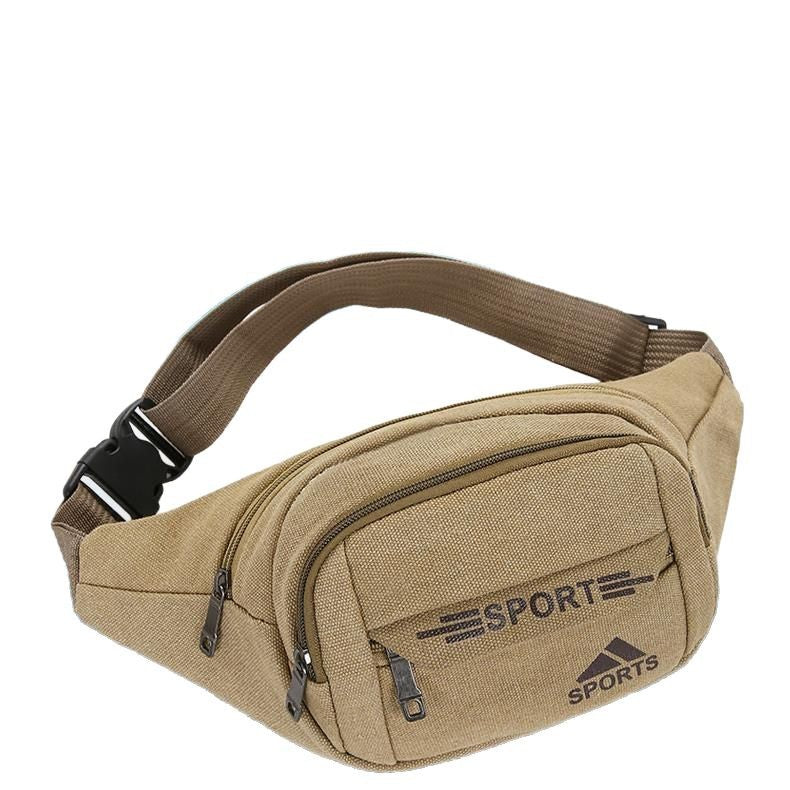 Processing custom fanny pack, mobile phone bag, outdoor leisure fashion breast bag, shoulder messenger bag, business cashier bag, large fanny pack.