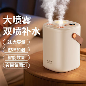 New humidifier for home use, large capacity, quiet operation, ideal for office, air humidifier specifically designed for pregnant women, babies, and bedrooms