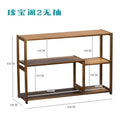 Desktop bogu rack solid wood chinoiserie small tea ornaments tea set purple clay pot multi-layer storage rack duobao pavilion