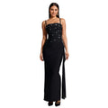C7775 cross-border  new women's rhinestone-embellished camisole evening gown with ribbon detail, perfect for banquets, hostesses, and bodycon dresses