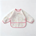 kidslong sleeveswaterproof smock eating bib infant anti-dirty clothing food supplement apron children's painting bib