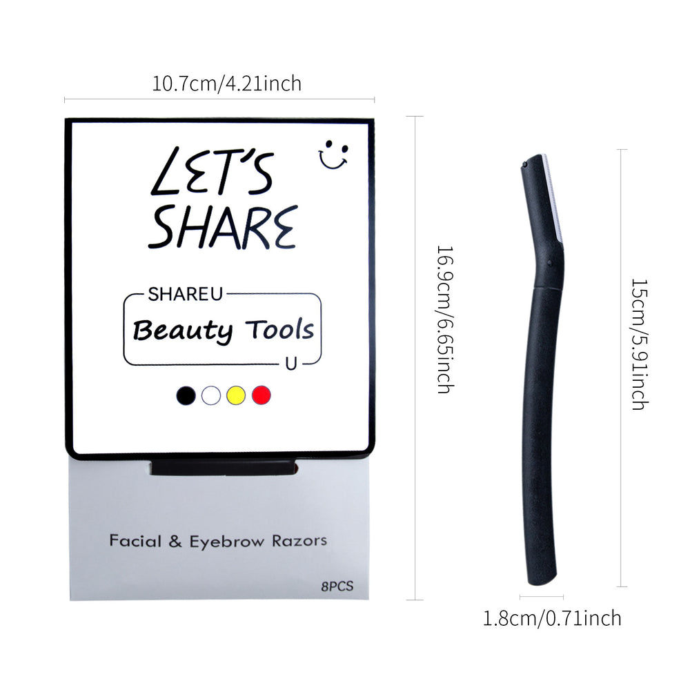 Customized cross-border eyebrow trimmer stainless steel macro blade women's razor oem eyebrow trimmer oem