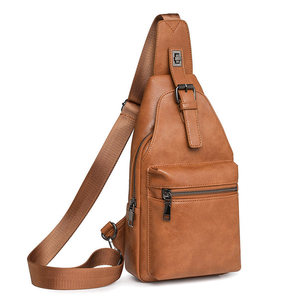 New  PU bag, chest bag, crossbody women's bag, women's shoulder bag, men's fanny pack, one piece, wholesale