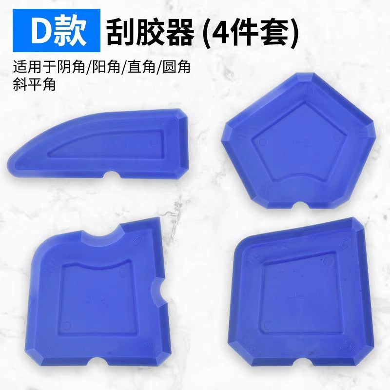 Squeegee tool, special scraper for beautiful seams, glass glue, edge scraper, scraper, seam clearing, trimming, and corner trimming