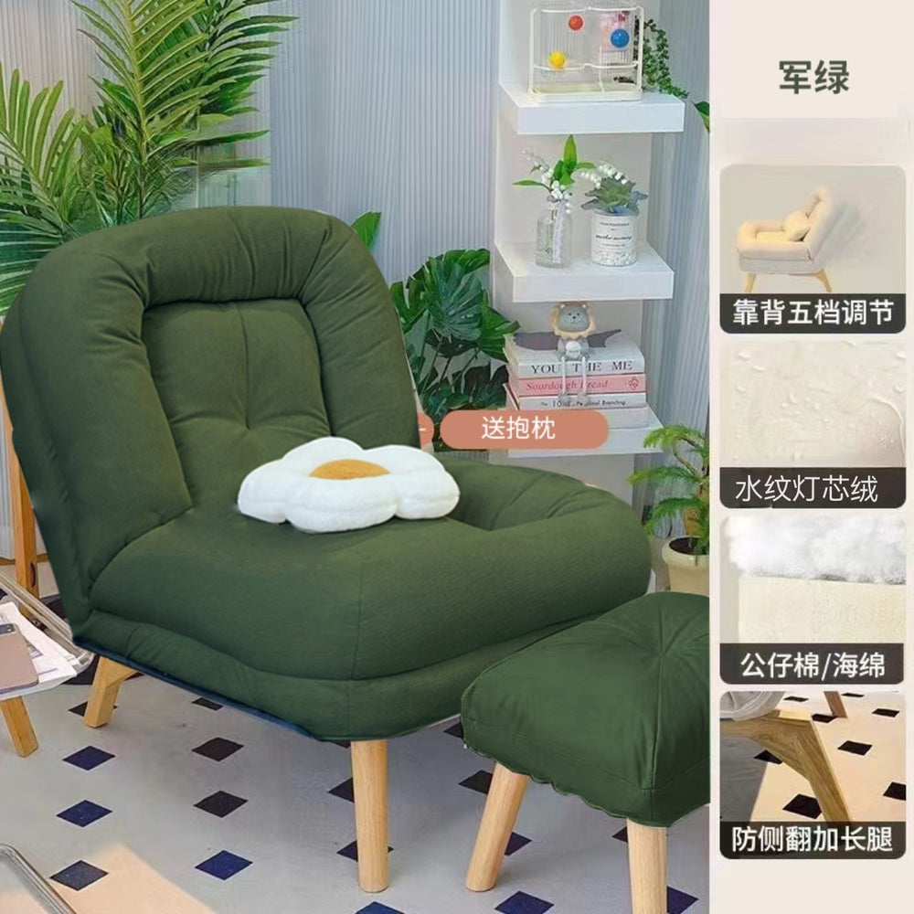 Lazy sofa can lie down and sleep single lunch casual chair bedroom reading lounge chair small sofa foldable